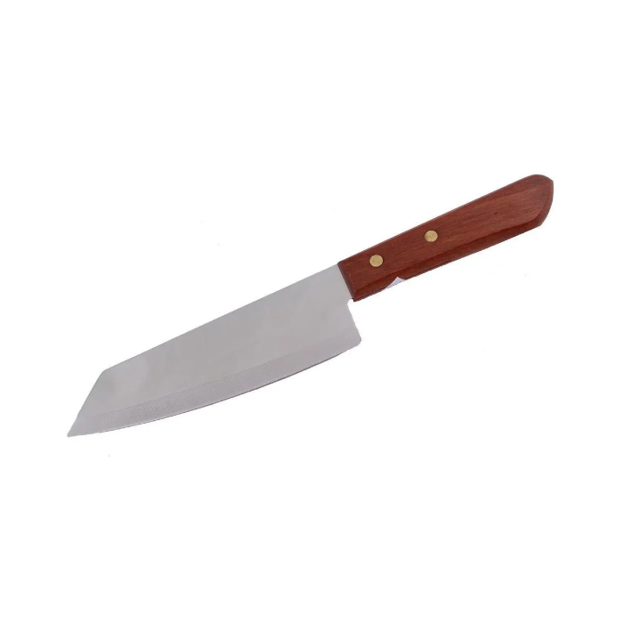 054 Kiwi Kochmesser Thailand Küchen Messer Holzgriff 28 cm, 4,5 cm breit, Fleisch Gemüse Messer rostfrei, AAF Nommel